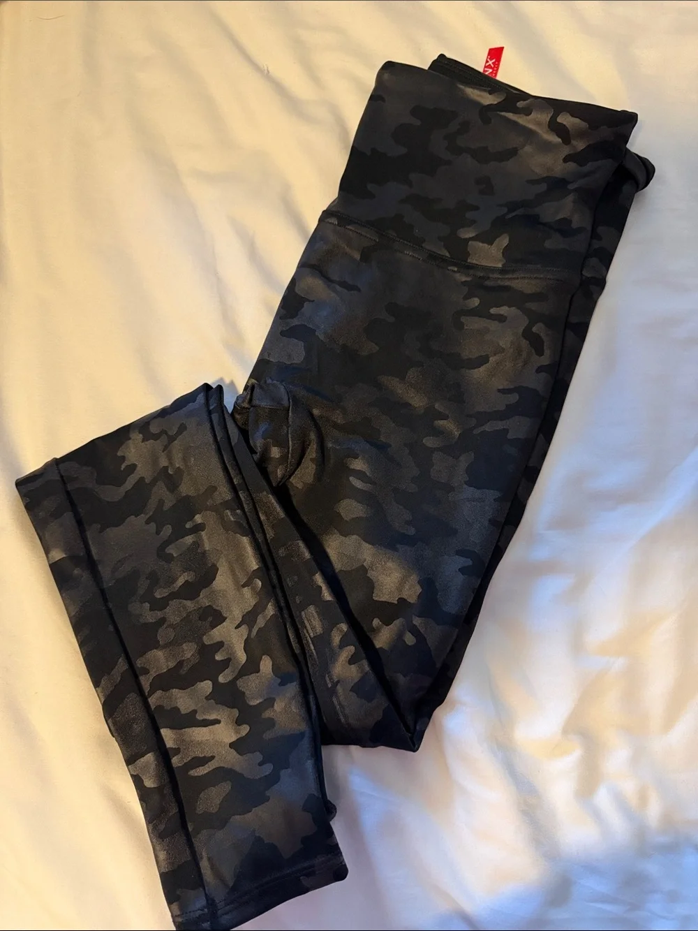 SPANX Black Camo High-Waist Leggings